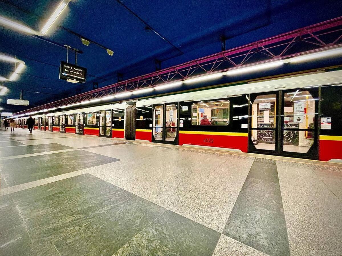Super Apartament White Warszawa 2X Metro Scisle Centrum Wifi 300 Mbs New Exteriör bild